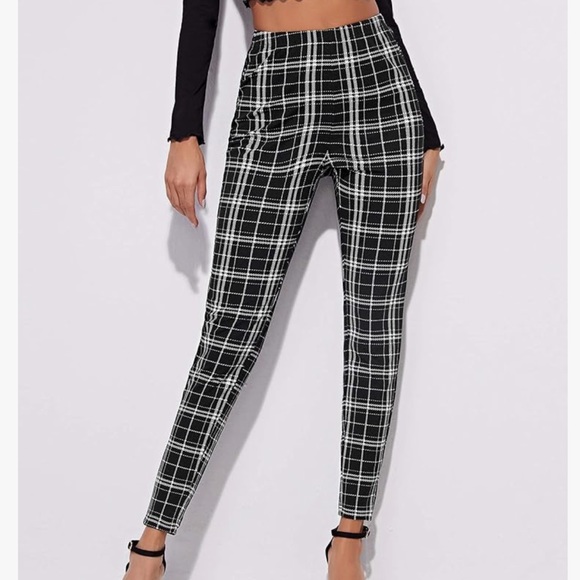 Stretchy Plaid Print Pants Soft Skinny Regular
Fashion Leggings NWOT - Picture 4 of 6